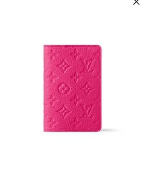 Louis Vuitton Hot Pink Embossed Monogram Notebook Cover and Unused Notebook PM